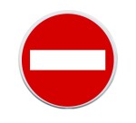 panneau rond sens interdit