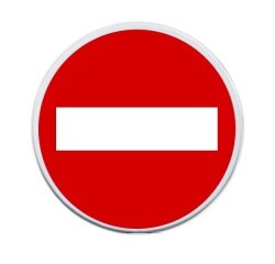 panneau rond sens interdit