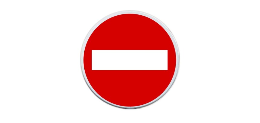 panneau rond sens interdit