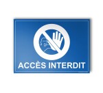 Plaque gravée - ACCES INTERDIT