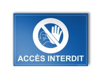 Plaque gravée - ACCES INTERDIT