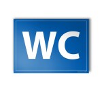 Plaque gravée WC - 10x14cm