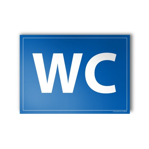 Plaque gravée WC - 10x14cm