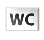 Plaque gravée WC - 10x14cm