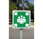 Kit panneau point de rassemblement