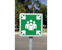 Kit panneau point de rassemblement