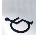 Panneau WC en relief et braille Picto PMR