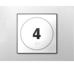 Plaque de porte NUMERO 4 - relief et braille