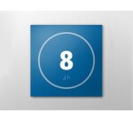 Panneau relief et braille - Numéro 8