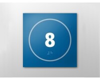 Panneau relief et braille - Numéro 8