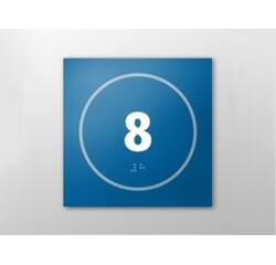 Panneau relief et braille - Numéro 8