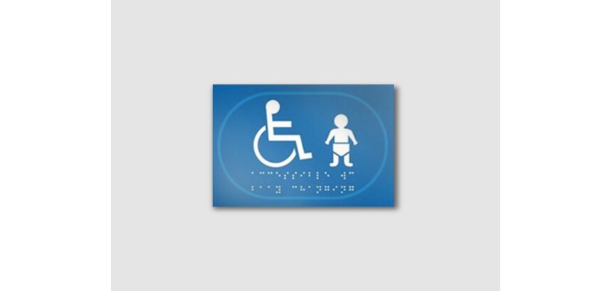 Panneau NURSERIE - relief et en braille