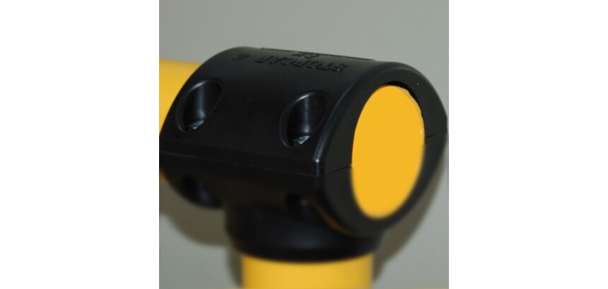 Fixations arceau - Capot finition raccord tube - H 152 mm