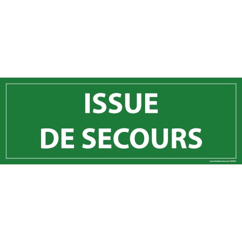 Panneau général - Issue de secours