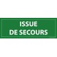 Panneau Issue de secours - fond vert