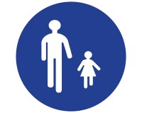 Panneau de circulation - passage pièton
