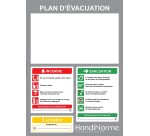 Poster plan d'évacuation personnalisable