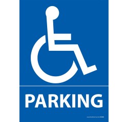 Panneau Parking Logo PMR - Dibond - 3 formats  - 210 x 150