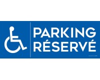 Panneau Parking Réservé avec picto PMR