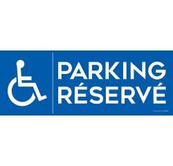 Panneau Parking Réservé avec picto PMR