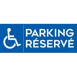 Panneau Parking Réservé avec picto PMR