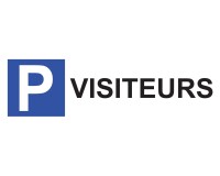 Panneau Parking en aluminium - P VISITEURS