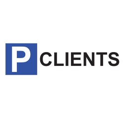 Panneau Parking en aluminium - P CLIENTS