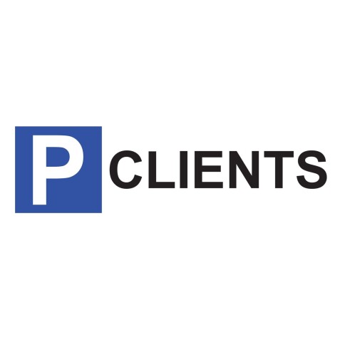 Panneau Parking en aluminium - P CLIENTS