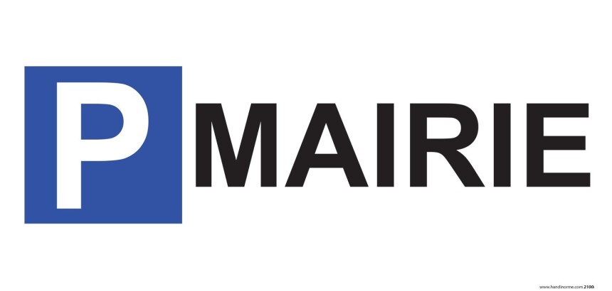 Panneau Parking en aluminium - P MAIRIE