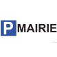 Panneau Parking en aluminium - P MAIRIE