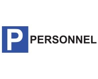 Panneau Parking en aluminium - P PERSONNEL