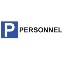 Panneau Parking en aluminium - P PERSONNEL