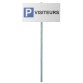 Kit panneau + poteau de parking - P VISITEURS