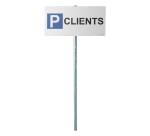 Kit panneau + poteau de parking - P CLIENTS