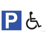 Kit Panneau Parking - P symbole PMR
