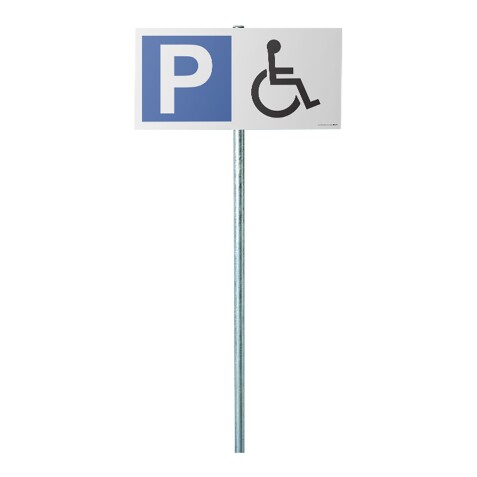 Kit panneau de parking - P symbole PMR