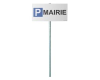 Kit panneau + poteau de parking - P MAIRIE