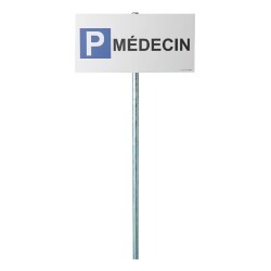 Kit panneau + poteau de parking - P MEDECIN