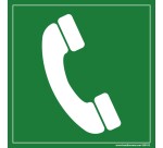 Picto Evacuation Téléphone à utiliser en cas d'incendie