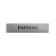 Parking - Plaque de porte en braille et relief - 25 x 5cm