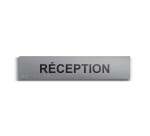 Réception - Plaque de porte en braille et relief - 25 x 5cm
