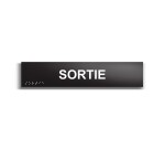 SORTIE - Plaque de porte en braille et relief - 25 x 5cm