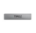 Tirez - Plaque de porte en braille et relief - 25 x 5cm