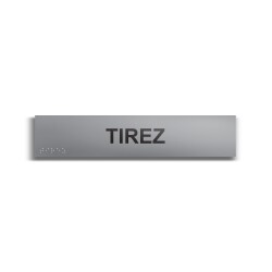 Tirez - Plaque de porte en braille et relief - 25 x 5cm