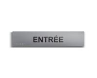 Entrée - Plaque de porte en braille et relief - 25 x 5cm