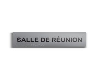 Salle de réunion - Plaque de porte en braille et relief