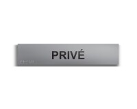 Privé - Plaque de porte en braille et relief - 25 x 5cm