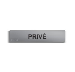 Privé - Plaque de porte en braille et relief - 25 x 5cm