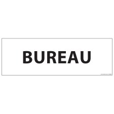 Signalisation d'information - BUREAU - vinyle ou PVC 210 x 75 mm