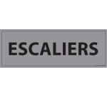 Plaque de porte ESCALIERS - 210 x 75 mm